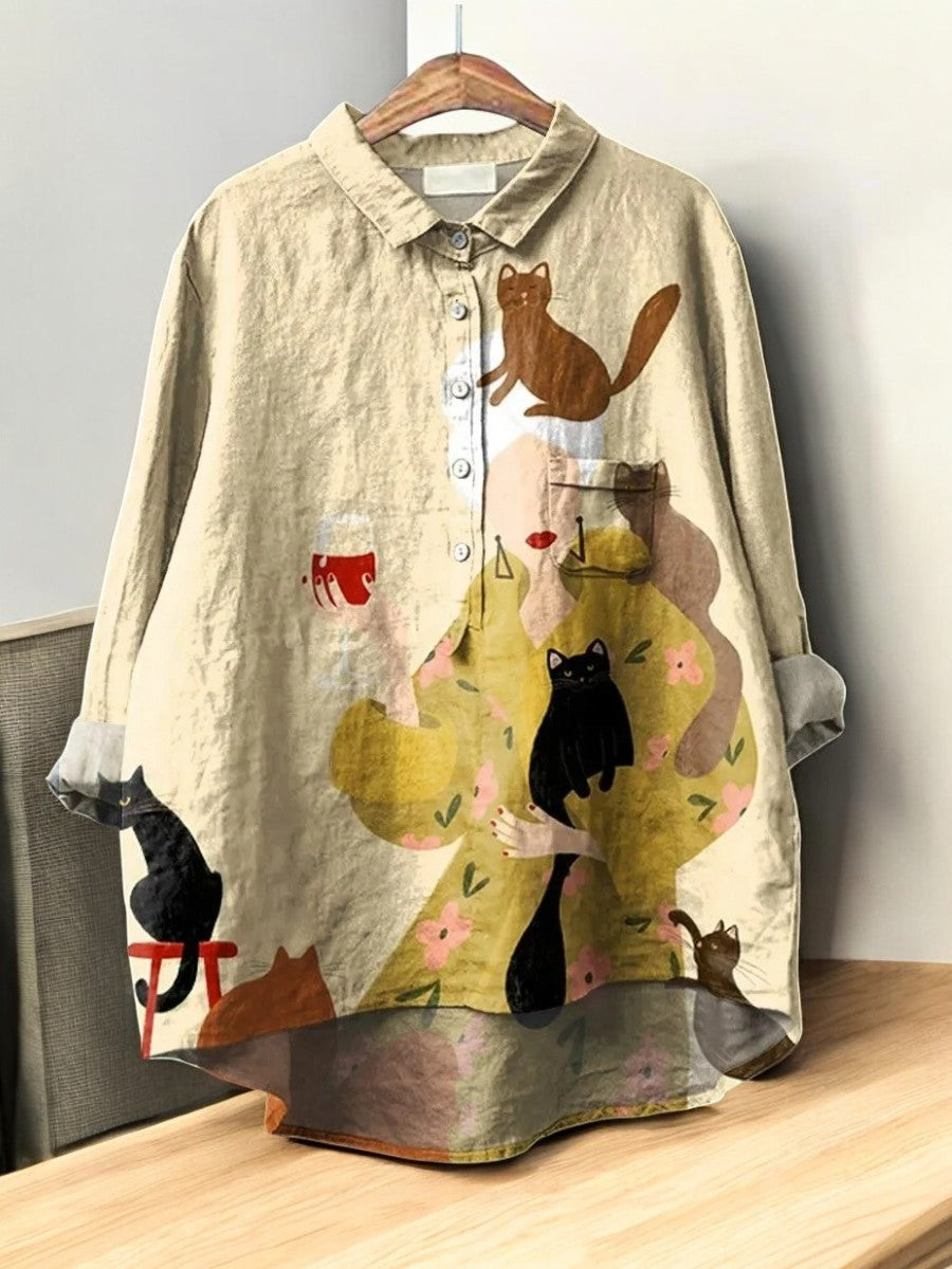 Mireille - Cat Lover’s Blouse