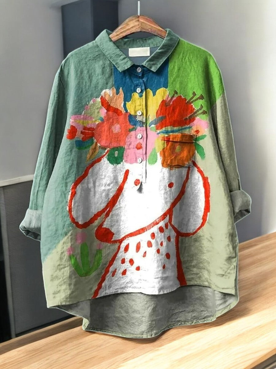Winnie - Vintage Print Blouse