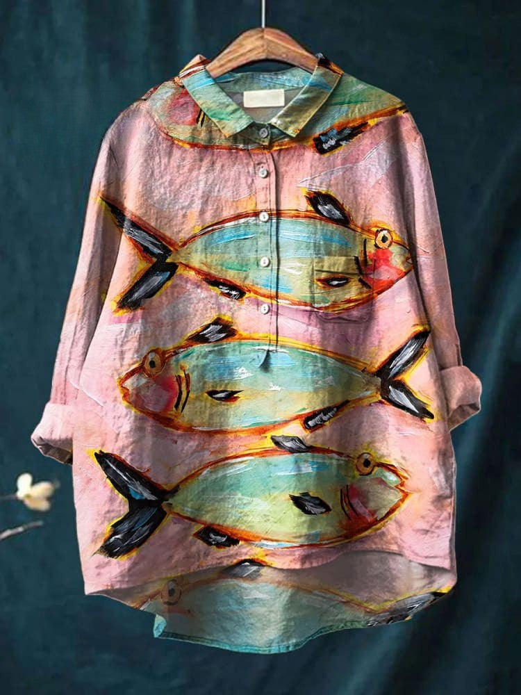 Nardia - Abstract Fish Blouse