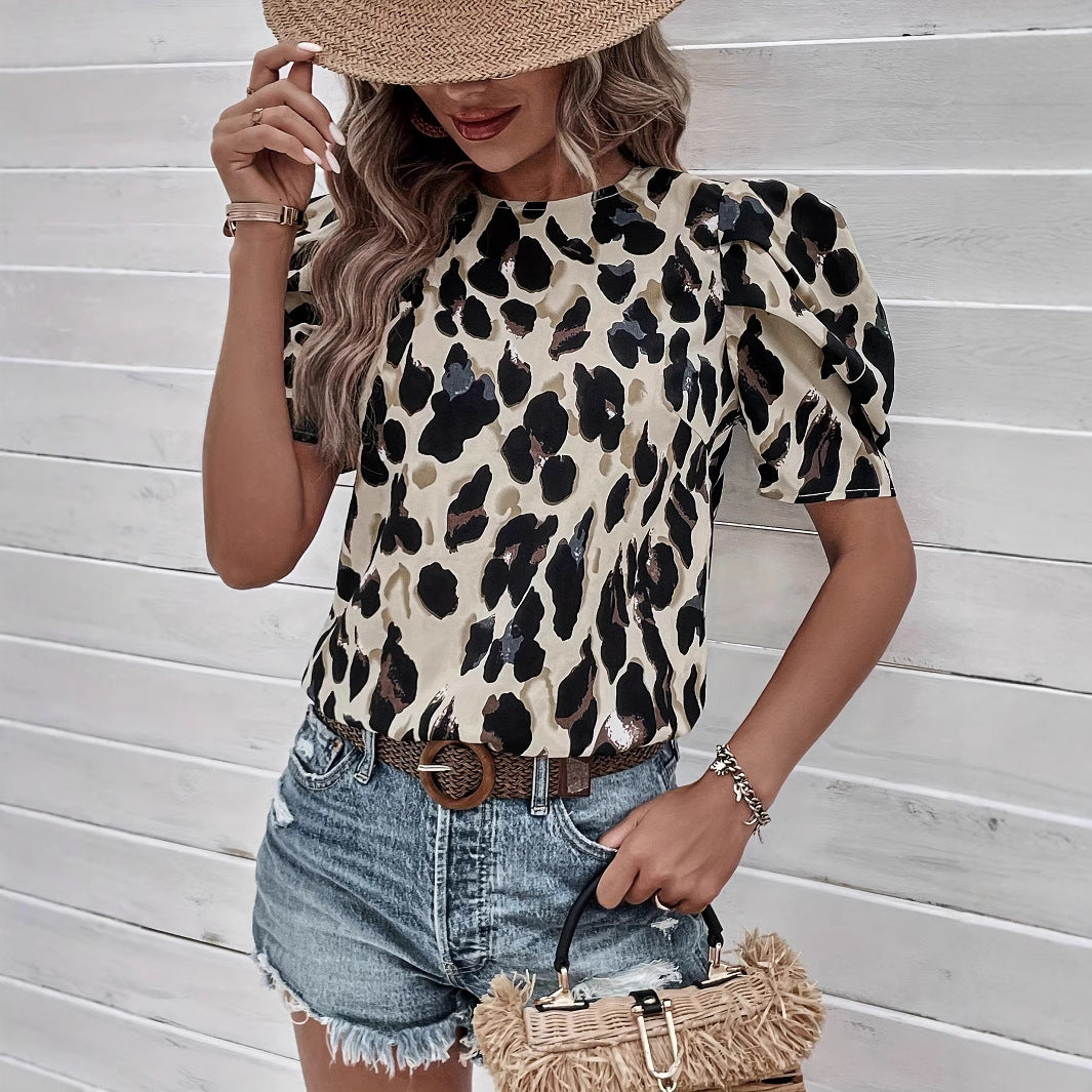 Elzena - Bold Leopard Blouse