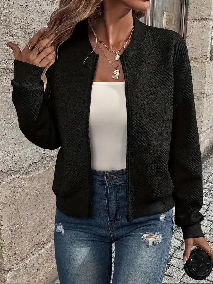 Shanie - Cozy Patterned Jacket
