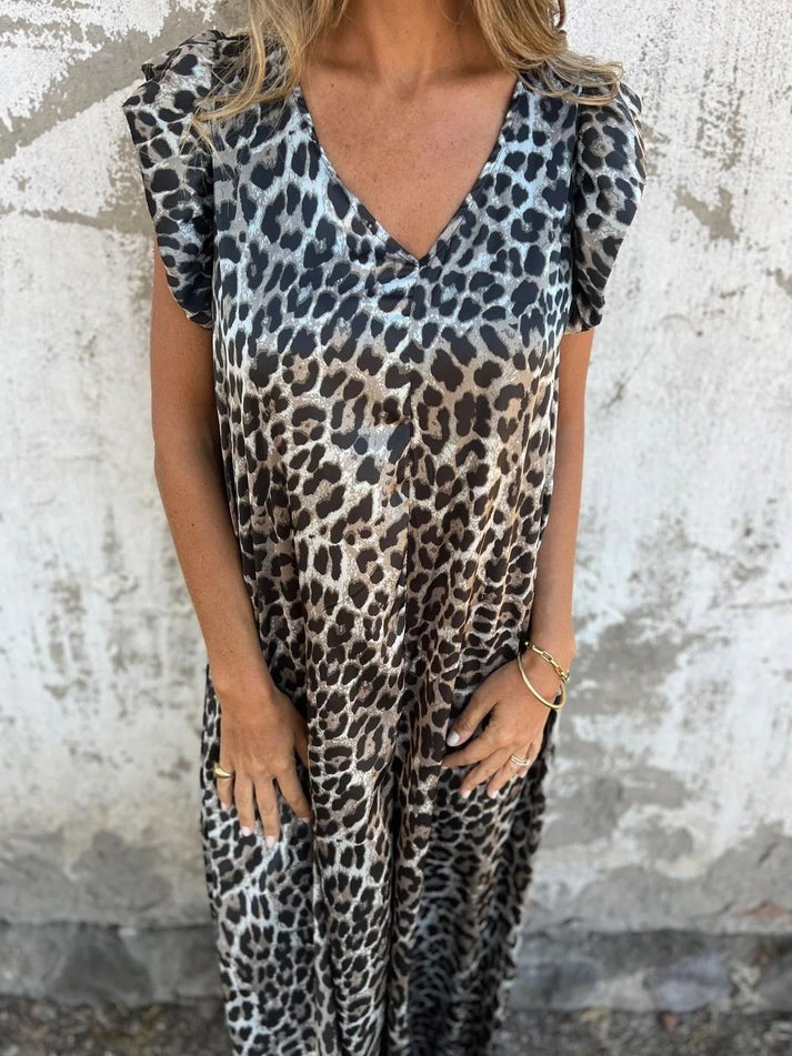 Savannah - Leopard Print Jumpsuit
