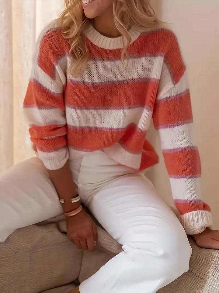 Serenna - Playful Striped Sweater