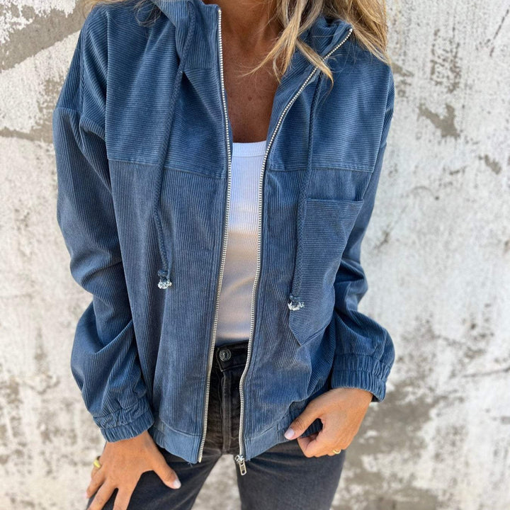 Isabella Casual Jacket with Hood and Zip