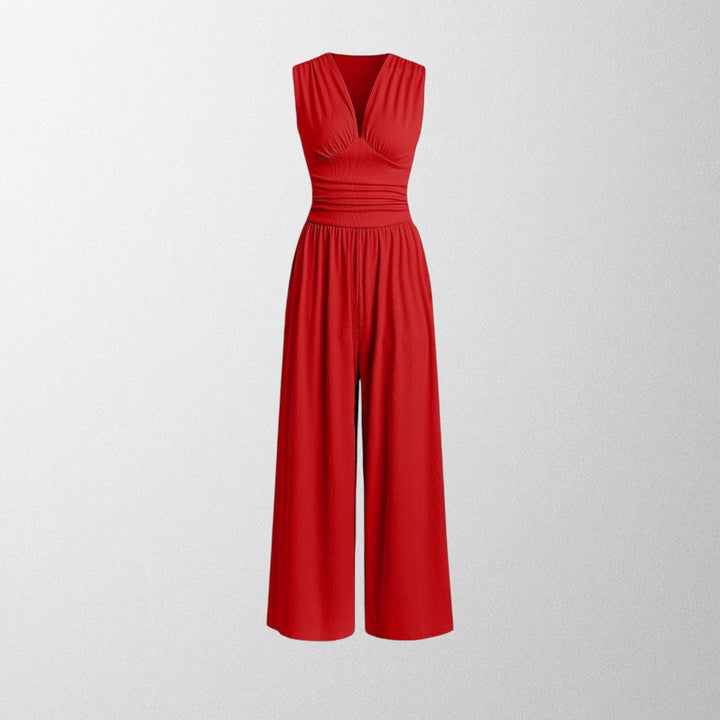 Olivia – Chic Sleeveless Wide-Leg Jumpsuit