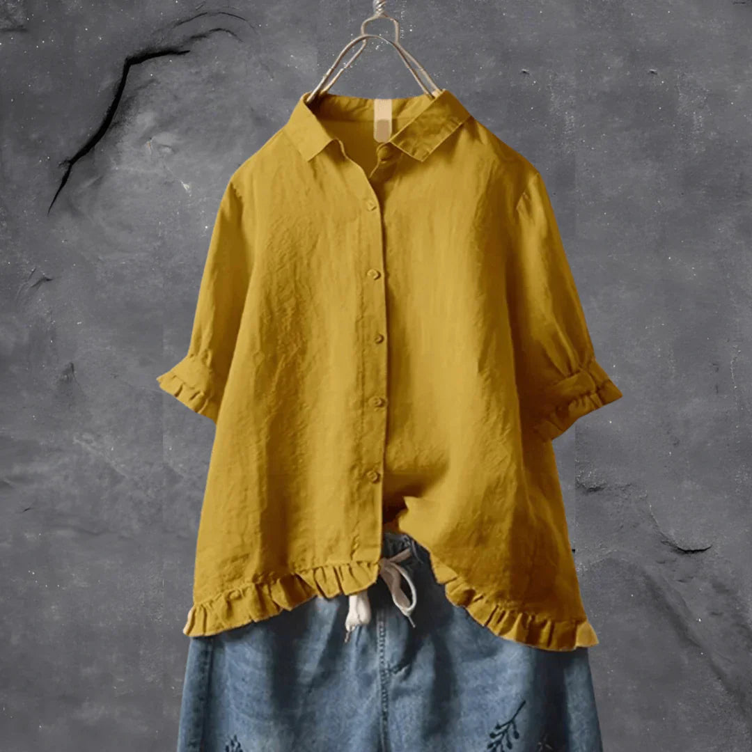 Viera - Pleated Detail Blouse