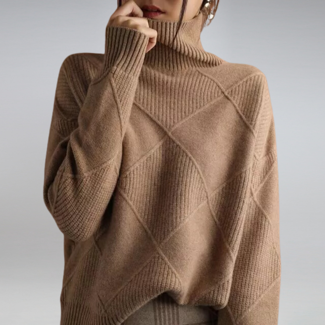 Adelle™ | Comfortable High Neck Jumper