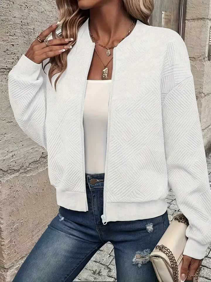 Shanie - Cozy Patterned Jacket