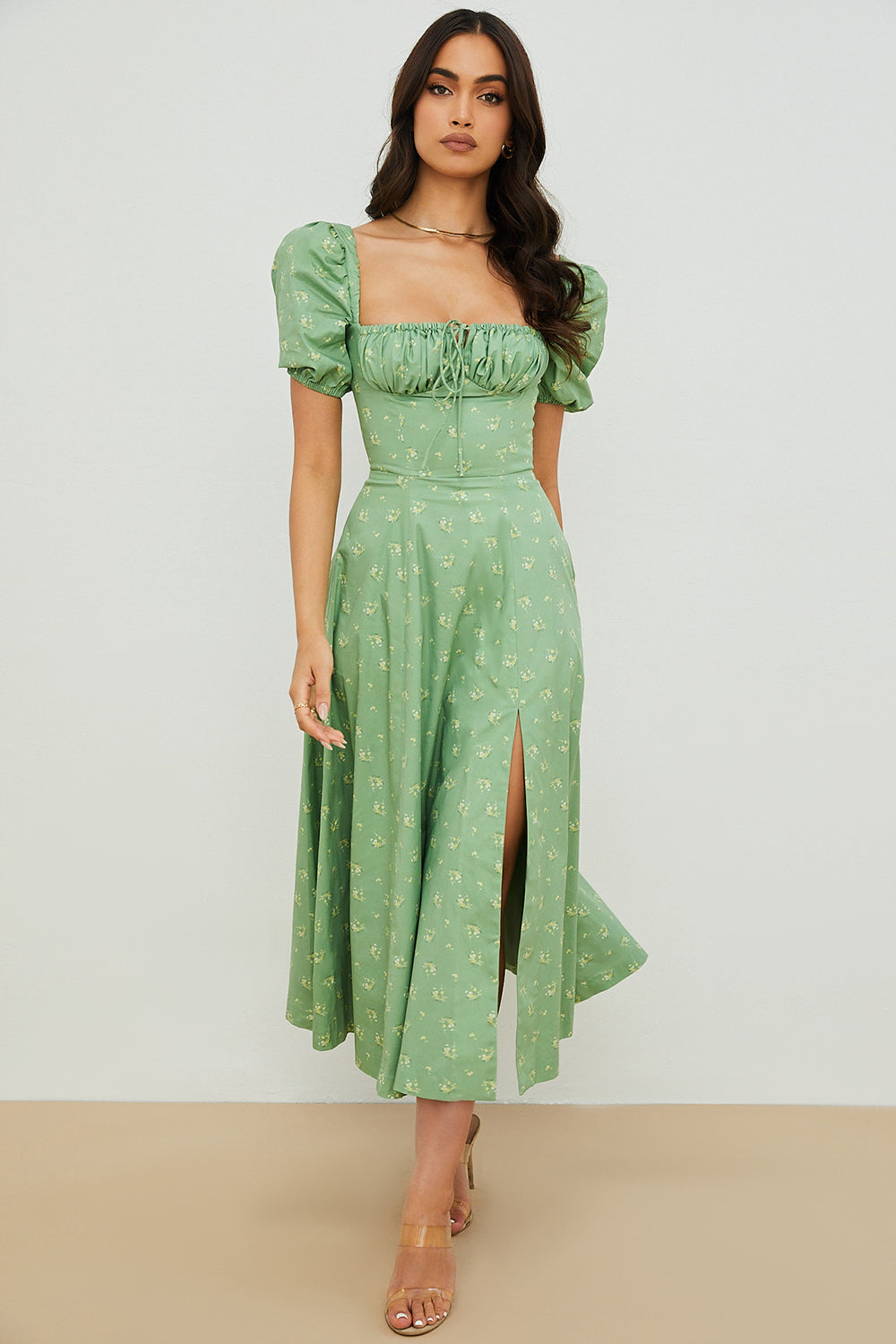 Ailene - Bloom Puff Sleeve Dress
