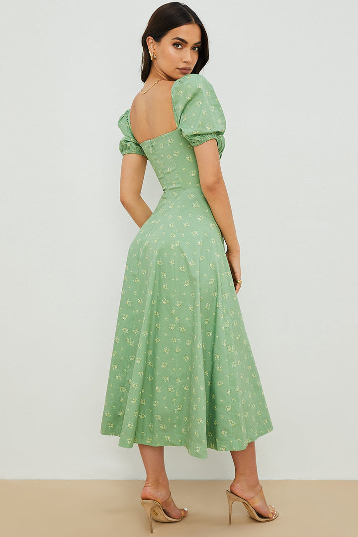 Ailene - Bloom Puff Sleeve Dress