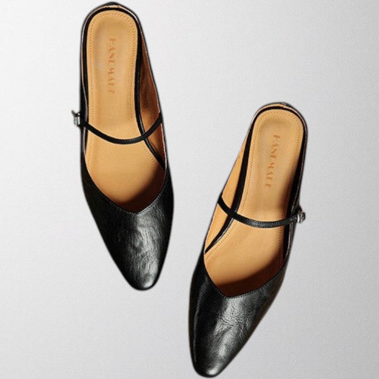 Olivia - Genuine Leather Mules