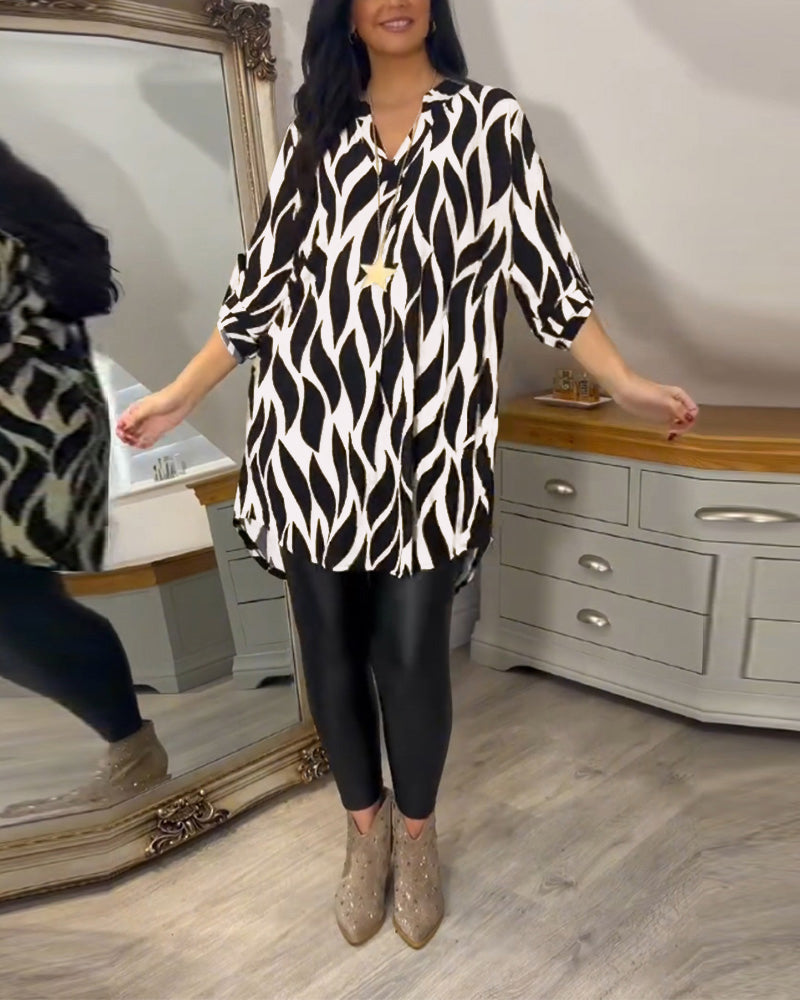 Fiora - Modern Patterned Top