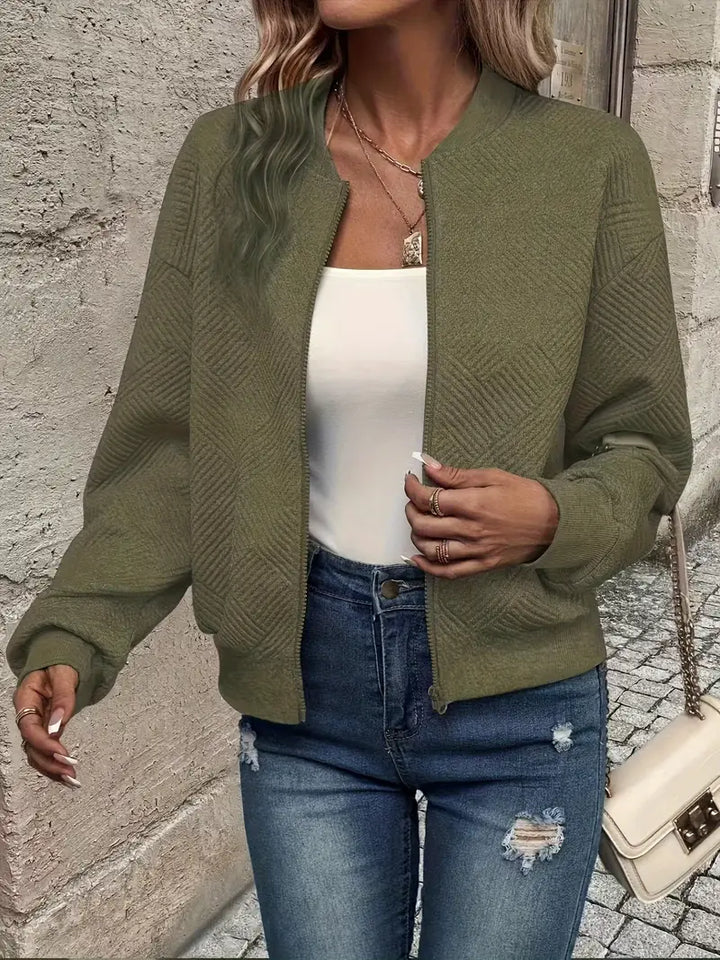 Shanie - Cozy Patterned Jacket