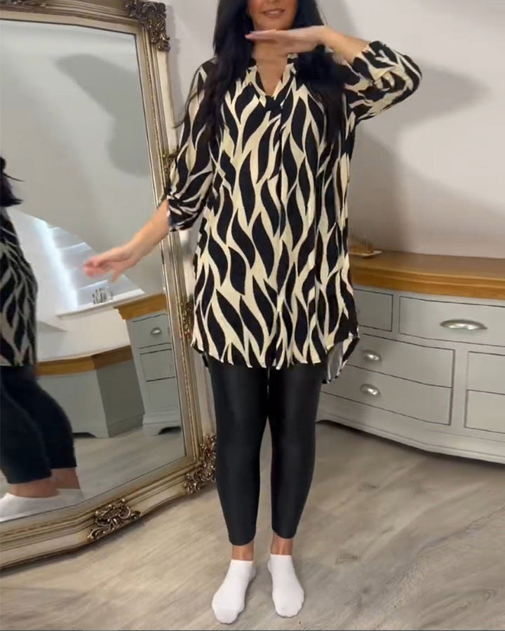 Fiora - Modern Patterned Top
