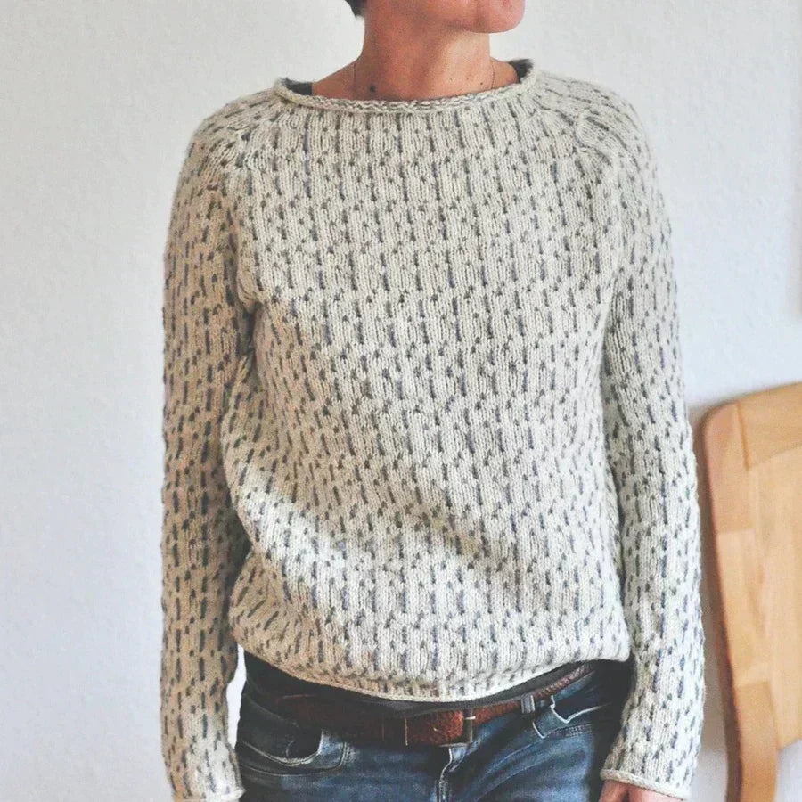 Elise - Patterned Knit Sweater
