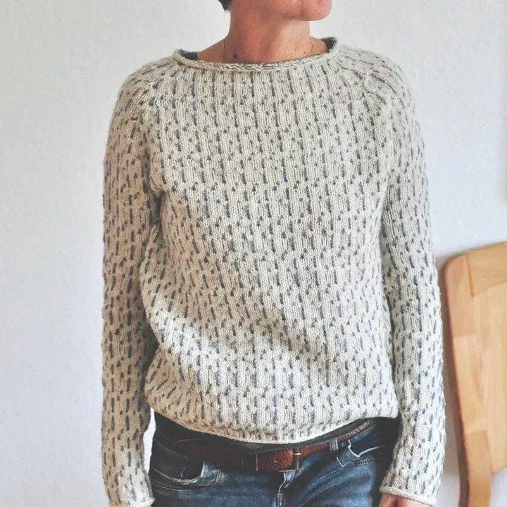Elise - Patterned Knit Sweater