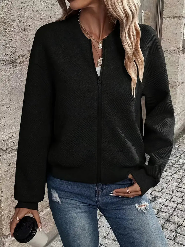 Shanie - Cozy Patterned Jacket