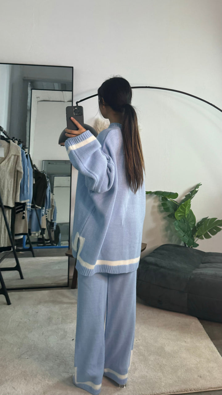 Elara - Cozy Contrast Trim Set