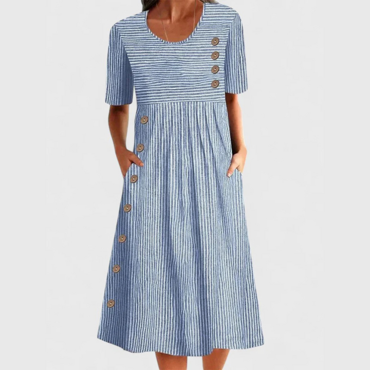 Beatrice - Striped Midi Dress