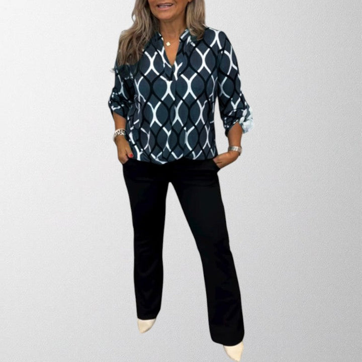 Olivia - Graphic Print Blouse