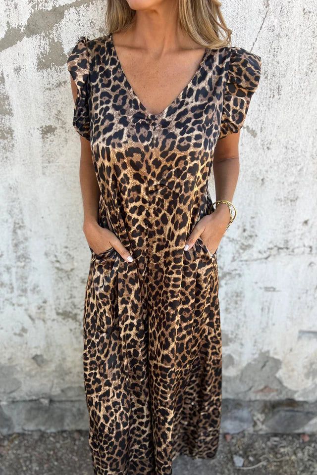 Savannah - Leopard Print Jumpsuit
