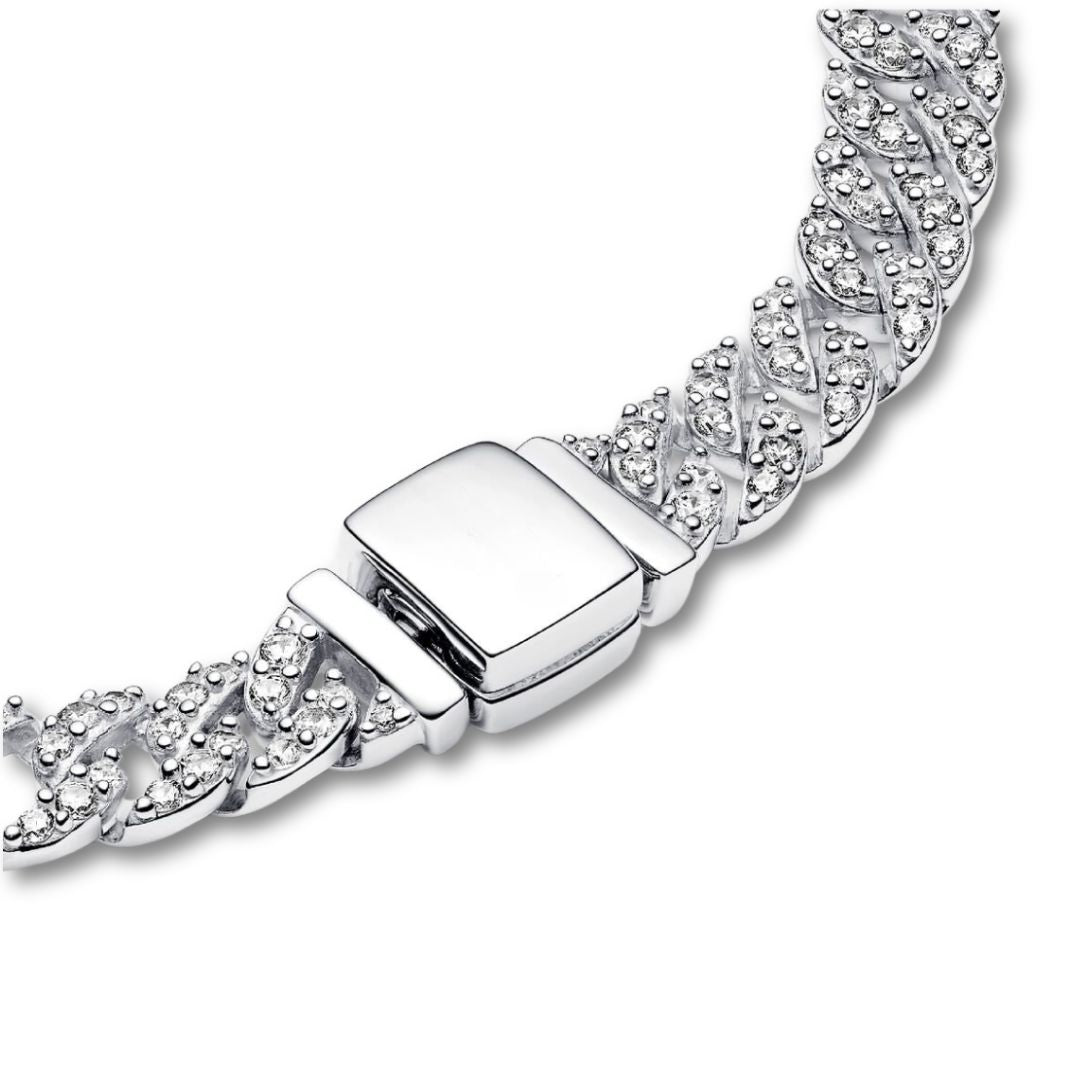 Moissanite Cuban Bracelet | Gold