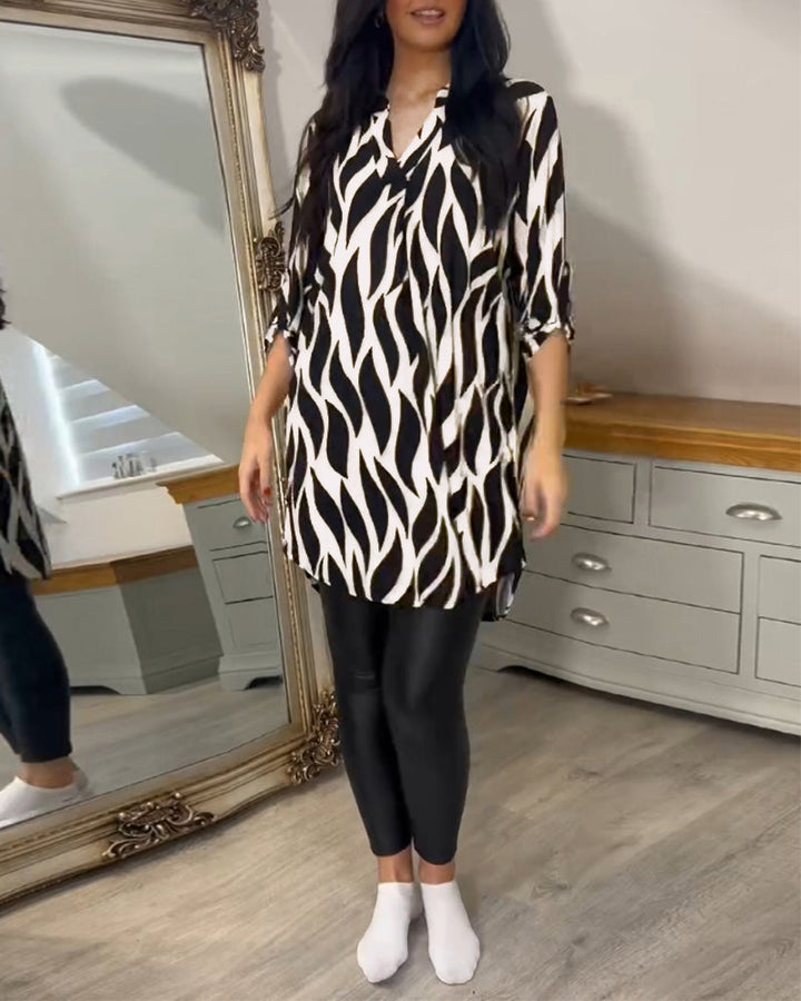 Fiora - Modern Patterned Top