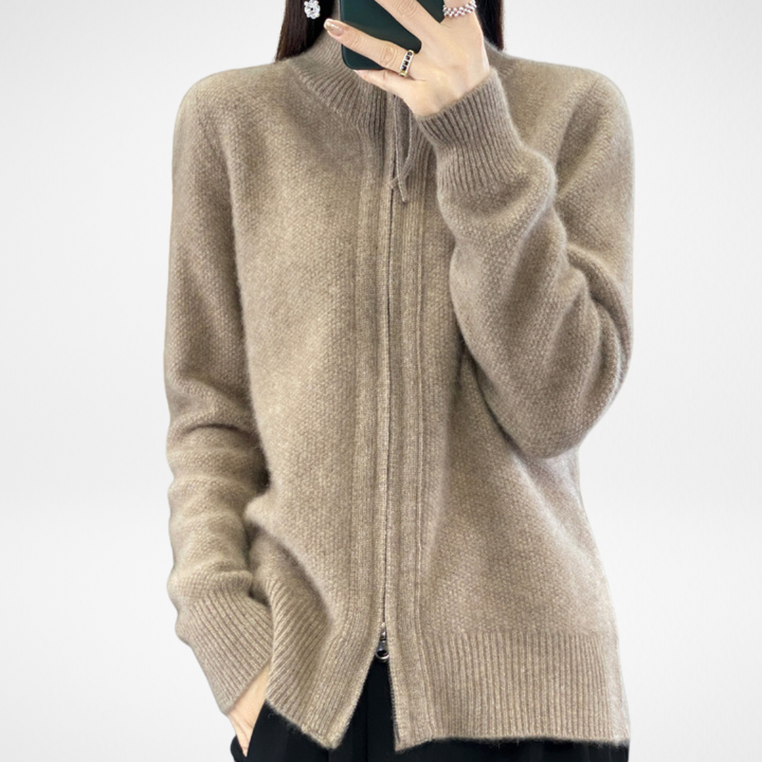 Lisa | Cashmere Zip Vest