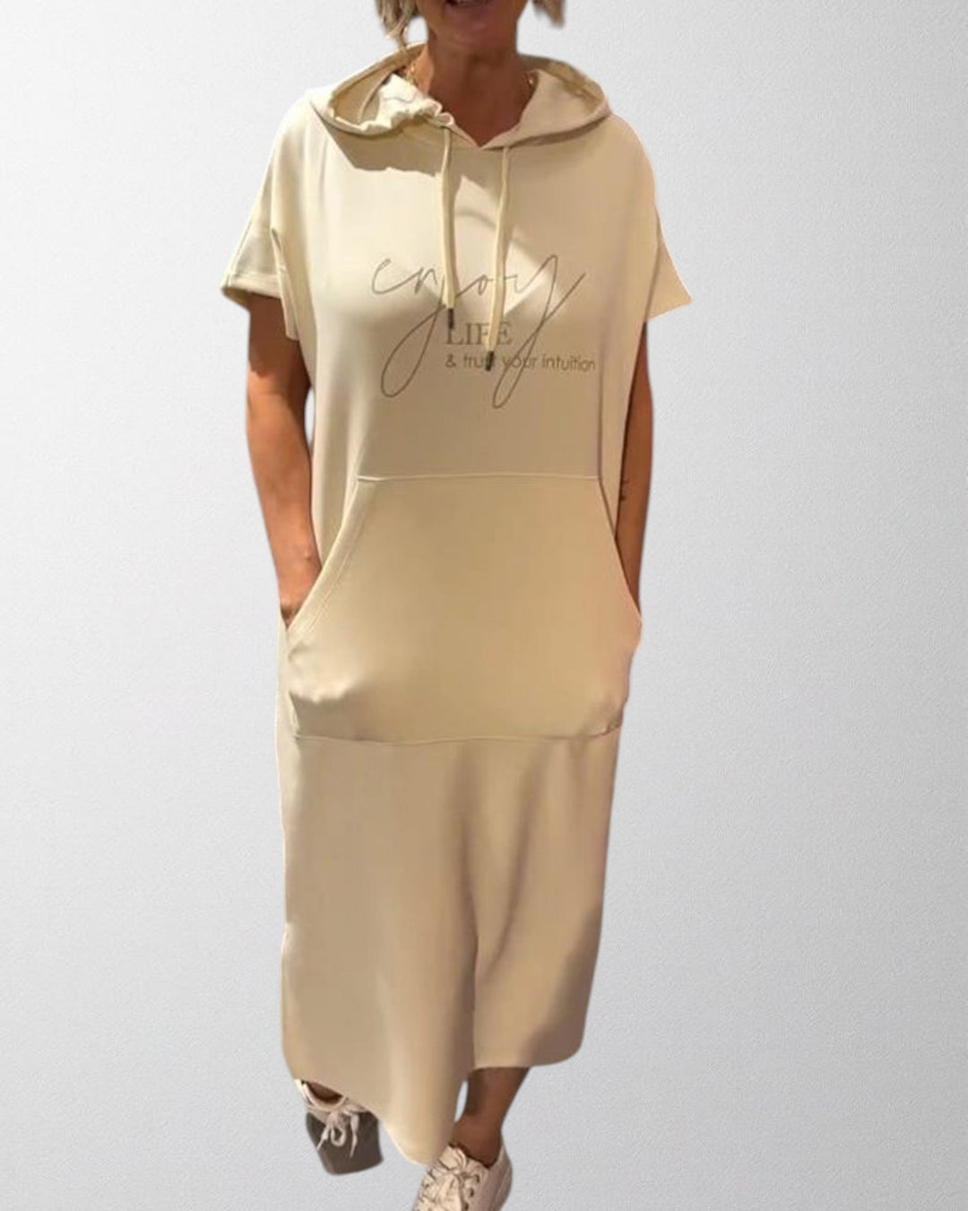 Ebba - Casual Hooded Dress with Feminine Fit