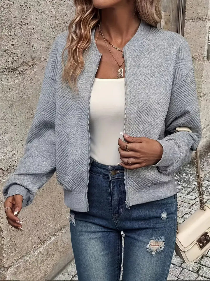 Shanie - Cozy Patterned Jacket