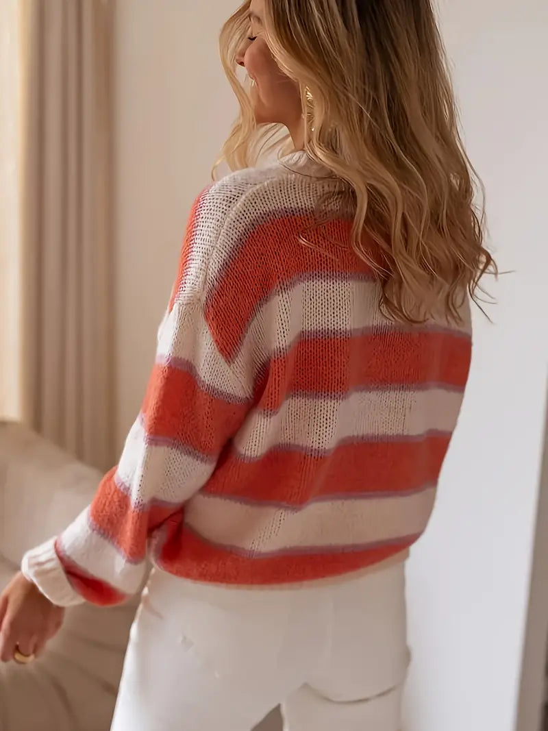 Serenna - Playful Striped Sweater