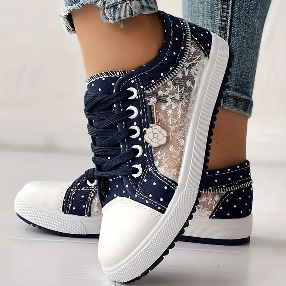 Mielle - Dotted Lace Sneakers
