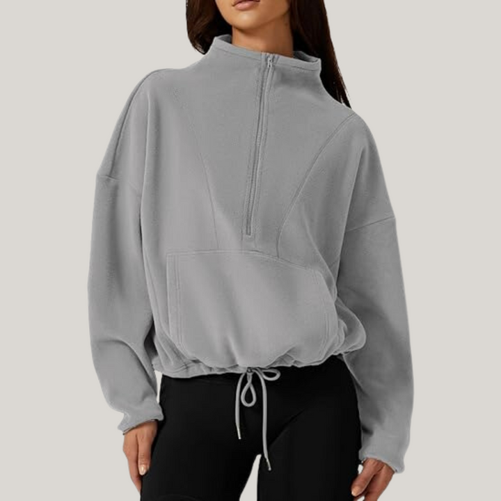 Rhea - Half-Zip Fleece Sweater