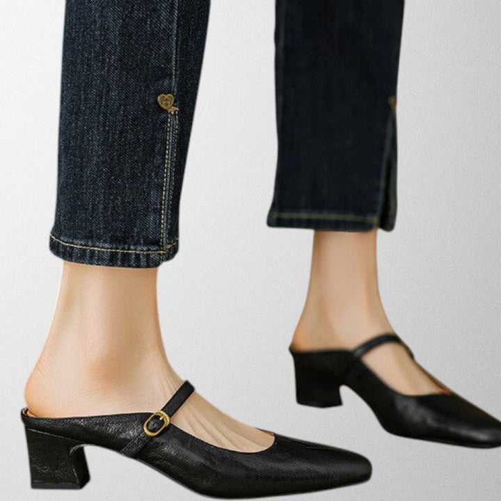Olivia – Genuine Leather Mules