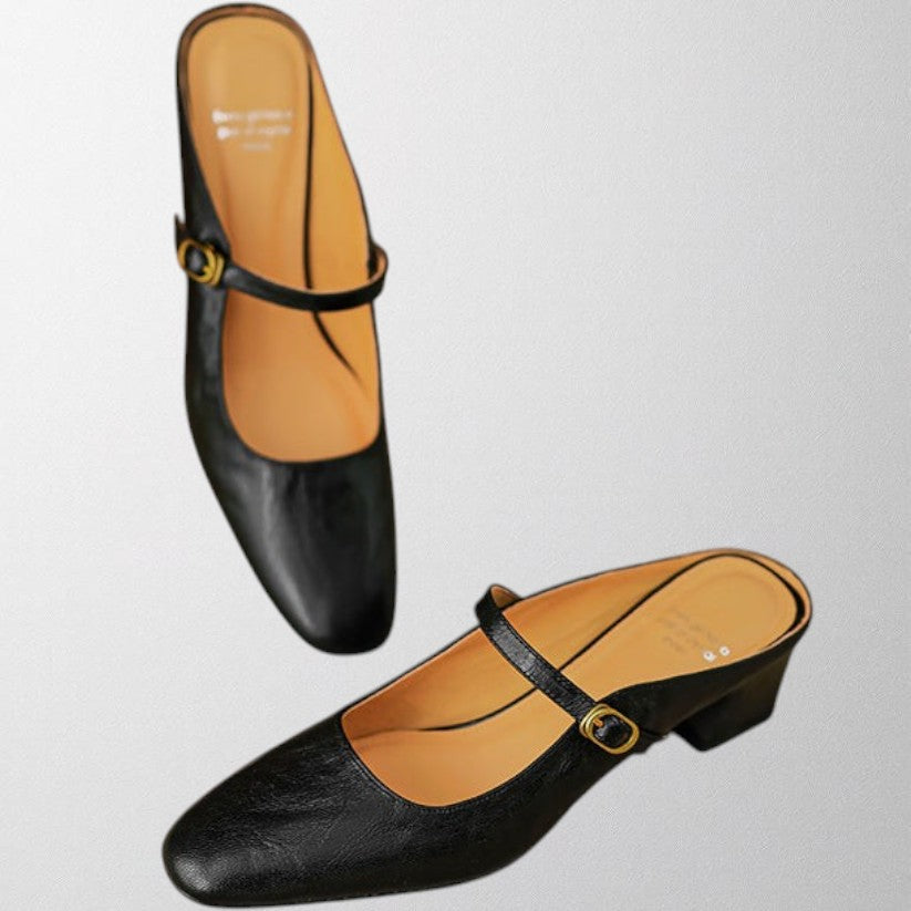 Olivia – Genuine Leather Mules