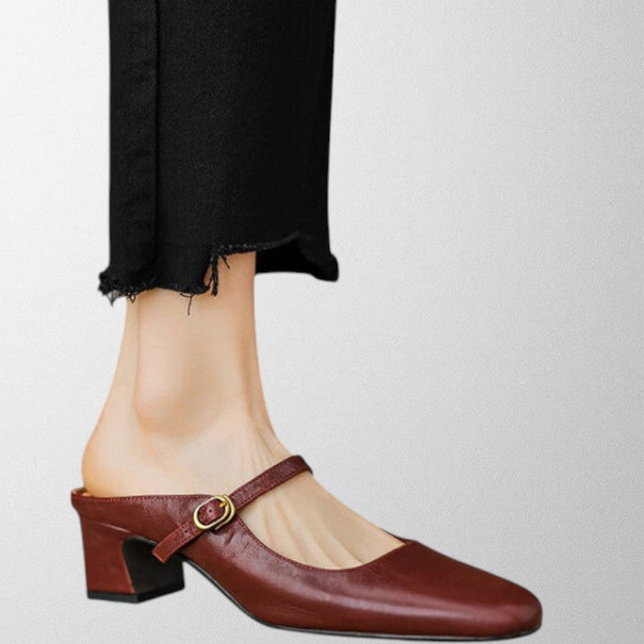 Olivia – Genuine Leather Mules