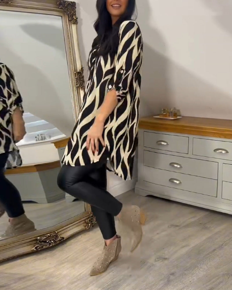 Fiora - Modern Patterned Top