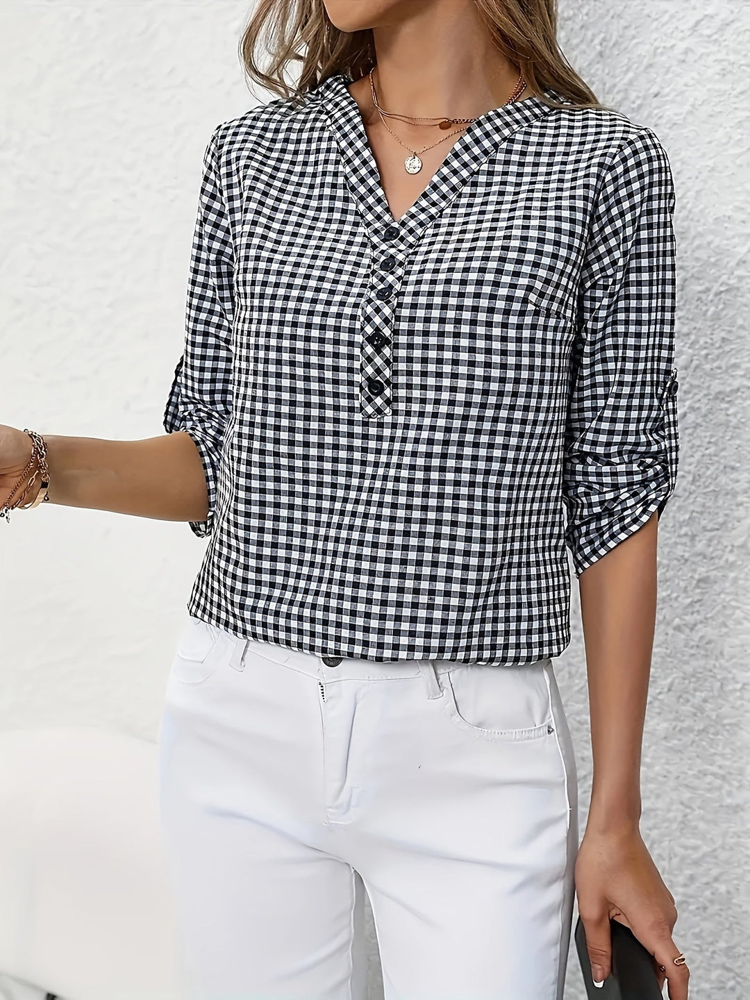 Vianney - Stylish V-Neck Top