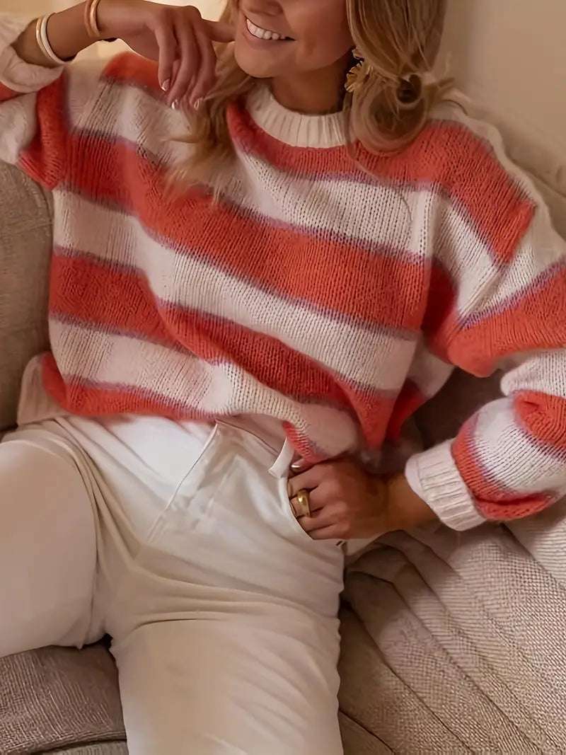 Serenna - Playful Striped Sweater