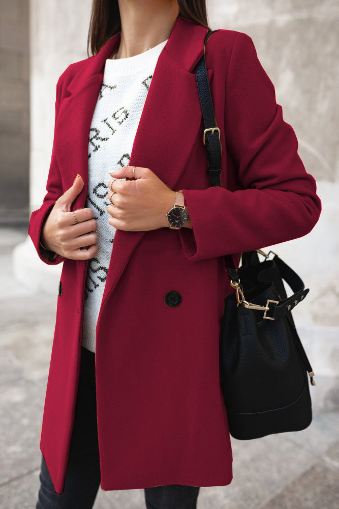 Celine - Chic Double-Breasted Coat: