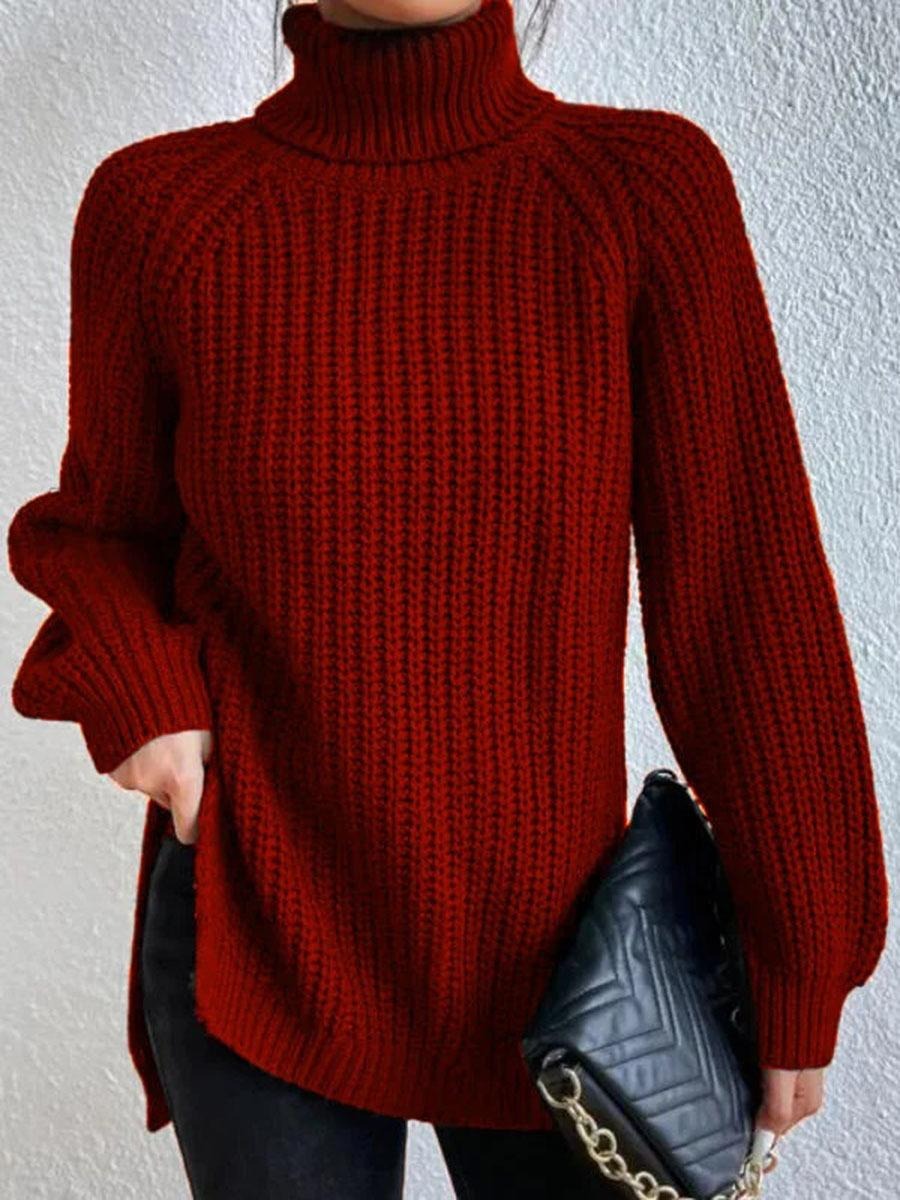 Elisette - Cozy Turtleneck Pullover