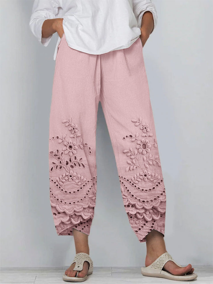 Noelya - Printed Lace Pants