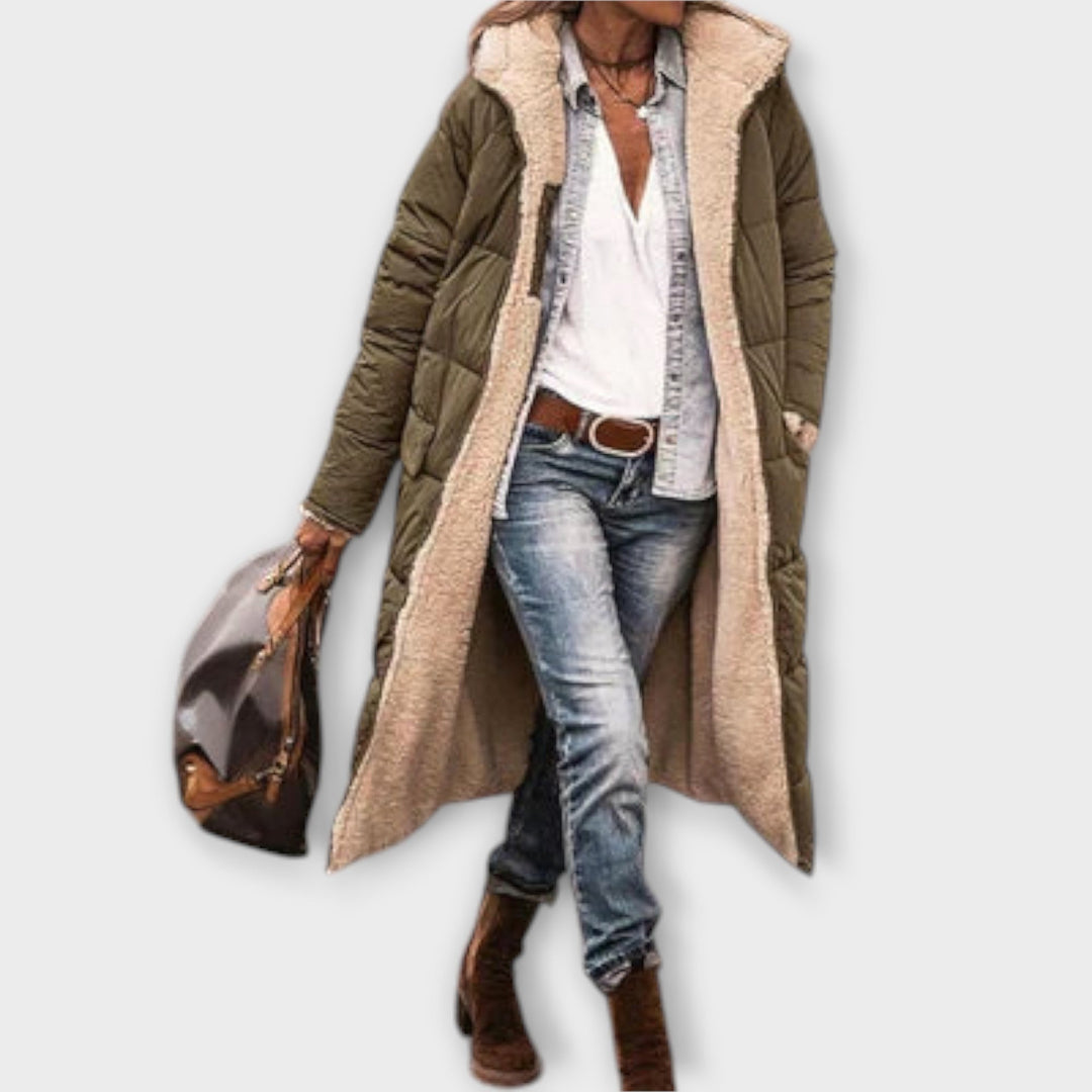 Kora – Cosy Faux Fur-Lined Coat