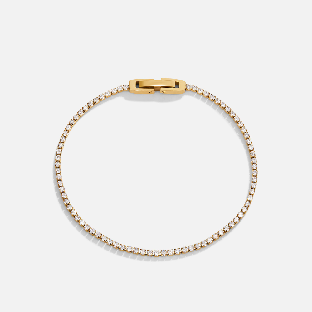 Olivia Crystal Gold Bracelet