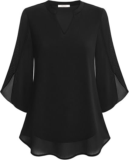 Sylva - Graceful V-Neck Top