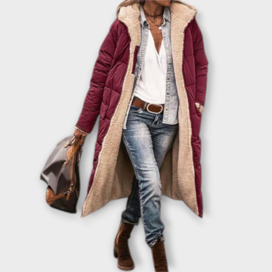 Kora – Cosy Faux Fur-Lined Coat