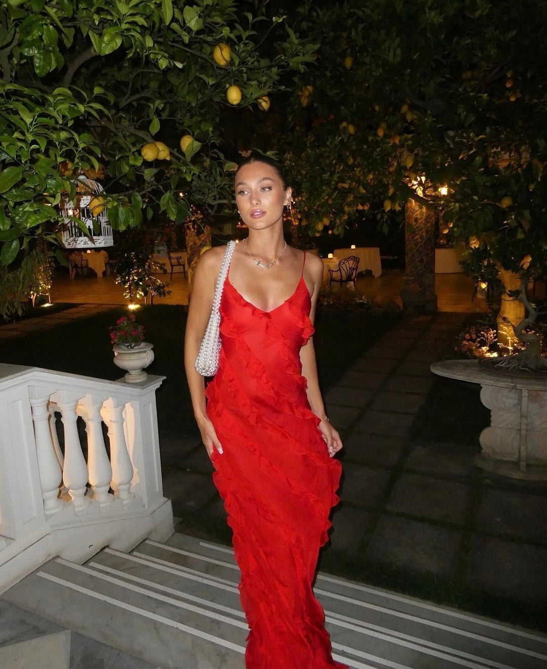 Valestra - Ruffle Statement Dress