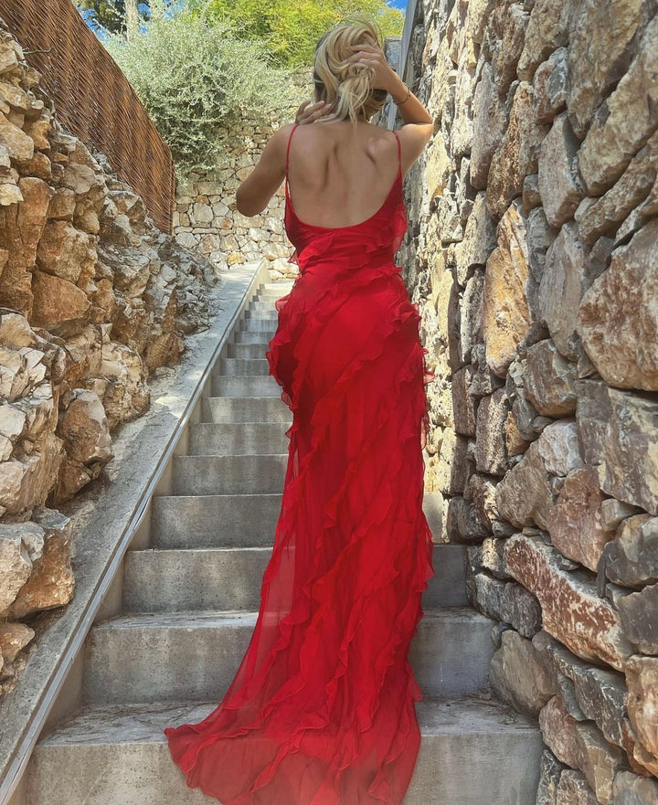 Valestra - Ruffle Statement Dress