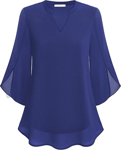 Sylva - Graceful V-Neck Top