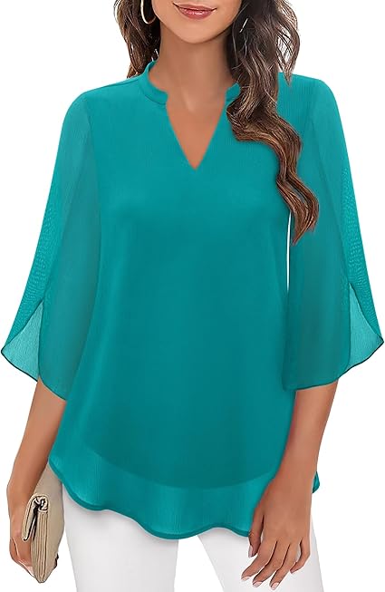 Sylva - Graceful V-Neck Top